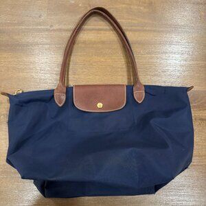 Longchamp Le Pliage Navy M Women's Tote Bag